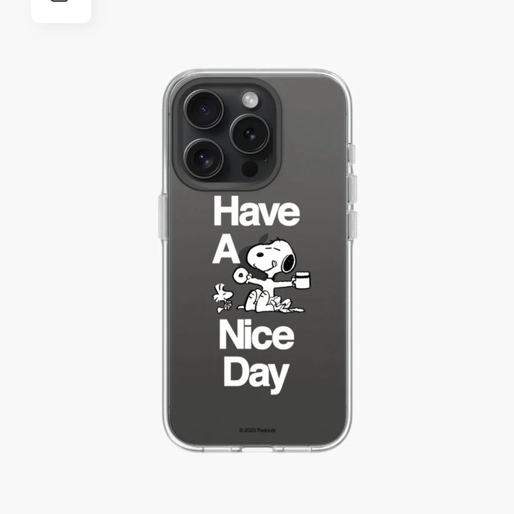 RHINOSHIELD x Snoopy Clear iPhone 15‎ pro case